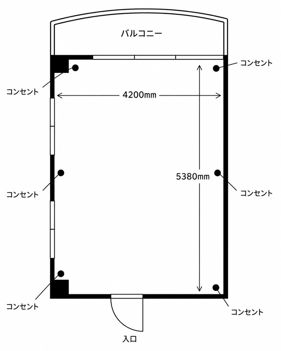 アルモニ会議室 間取り図